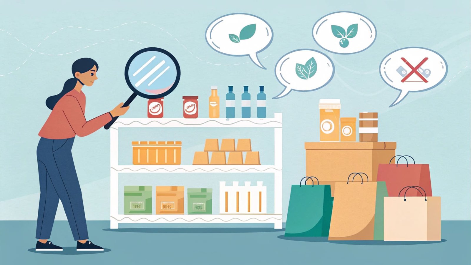 A decision-making chart showing the path from product analysis to selecting the final packaging material.